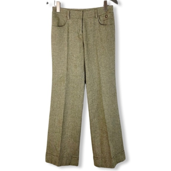 Elevenses Anthropologie Silk wool Blend Trousers Pants - Picture 1 of 3